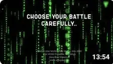 Choisissez bien votre bataille