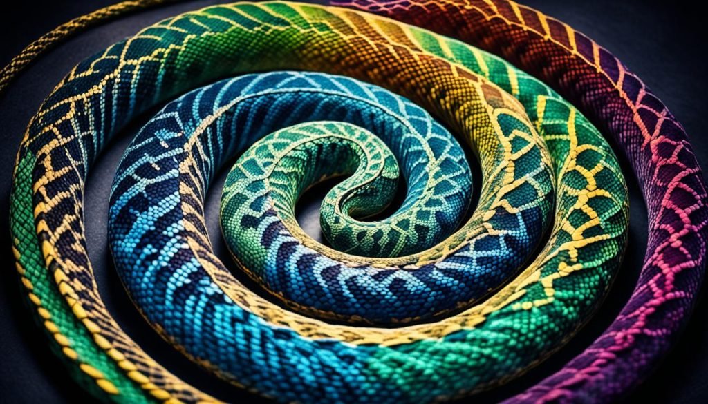 Symbolisme du serpent enroulé représentant la Kundalini