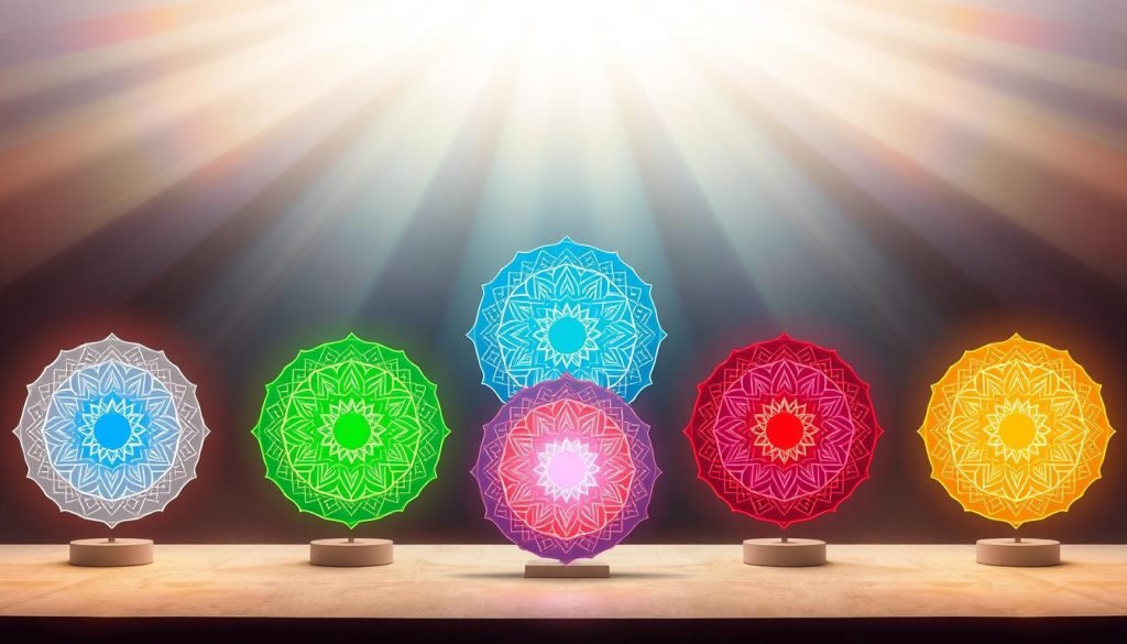 roues d'énergie chakras