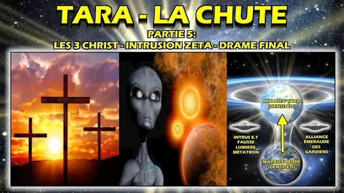 Illustration de Tara, Jeshewua-9 et Jesheua-12, avatars de l'ascension spirituelle.