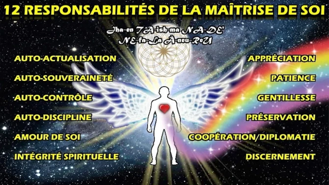 Illustration des 12 responsabilités de la maîtrise de soi